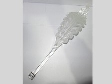 1 FEUILLE VINTAGE EN VERRE DE