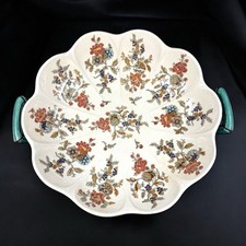 Coupe Melonnière Art Nouveau Sarreguemines U&C – Hanoï – faïence 1900 - Ø 28 cm