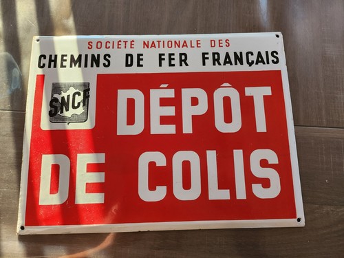 Plaque émaillée sncf - plaque,