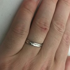 Bague " alliance" argent