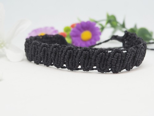 Bracelet noir protection - bracelet,