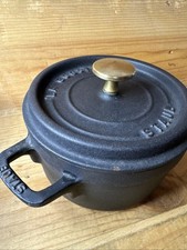 Staub La Cocotte 16cm 1.2L Round Cast Iron Cocotte Black Cocotte En Fonte