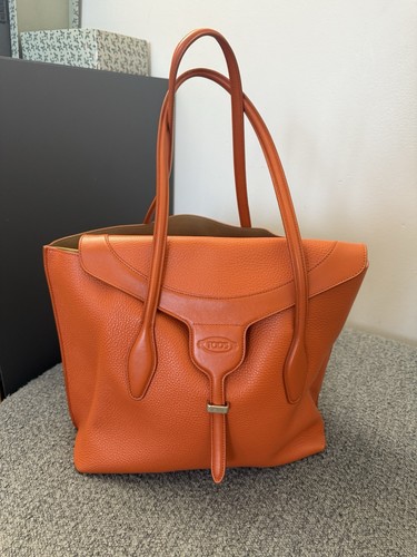 Tod orange leather tote - leather,