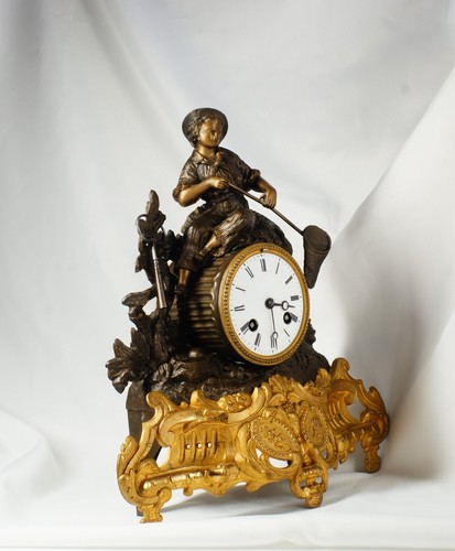 1855 pendule cheminée - pendule,