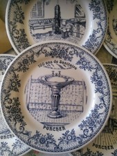 assiette publicitaire 100 ans Sanitaire Porcher- Gien