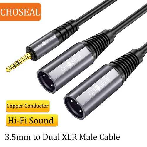 Câble audio jack 5mm - jack, 3.5mm