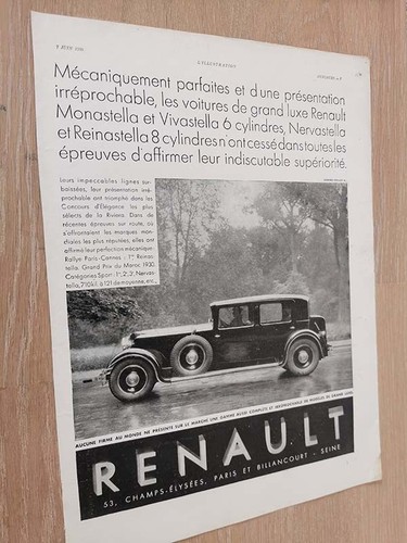 Renault automobile 1930