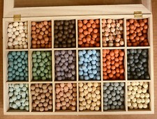 54 BILLES en TERRE MARBLE CLAY