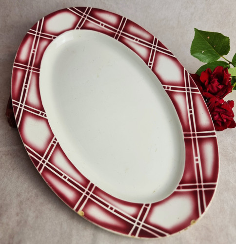 Plat ovale ancien digoin - ovale,
