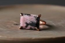 Rhodonite Rose Gold Ring