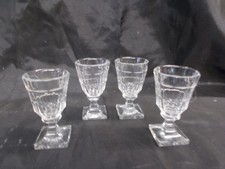 Baccarat ? 4 Anciens Verres cristal pour Cave à Liqueur Napoléon III