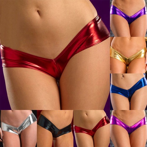 Slip femme cuir verni brillant