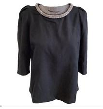 Belle Blouse Noir Strass Ba&Sh