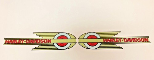 Pair vintage gas tank stickers - pair,