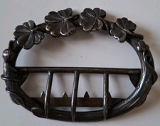 Ancienne Boucle de Ceinture en Argent Massif de Style Louis XV 