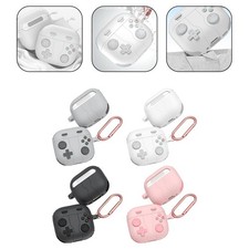 Housse de protection en silicone pour AirPods4 avec mousqueton facile à utilise