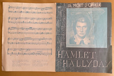 Johnny Hallyday - Partition La mort d'Ophélie - originale 1976