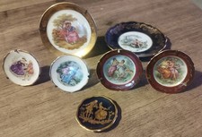 Collection d’assiettes décoratives anciennes – Porcelaine européenne