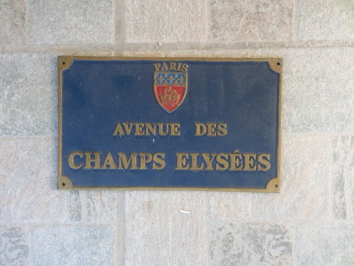 Plaque paris avenue des champs - des,