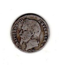 NAPOLEON III 50 CENT 1869 BB  STRASBOURG ARGENT SILVER