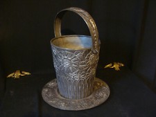 Exceptionnel Seau à Champagne Art Déco en étain