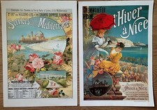 lot 2 affiches anciennes PLM 