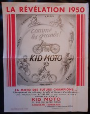 Publicité 1950 -  KID MOTO -