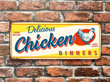 Enseigne diner vintage, plaque