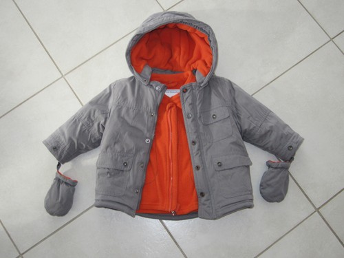 Manteau gris vertbaudet - manteau,