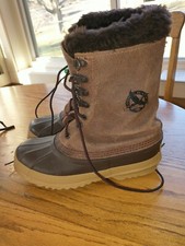Sorel Eddie Bauer Canadian Winter Pac Boots Wool Women's 6
