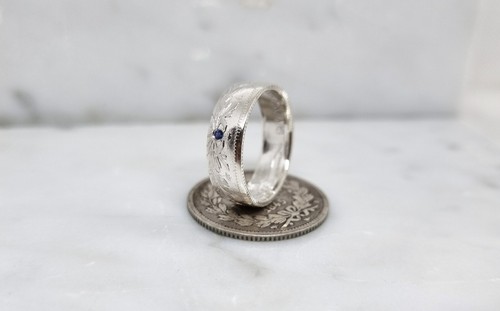 Bague pièce monnaie 1 - bague,