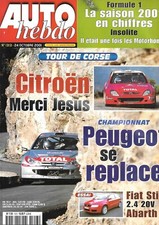 AUTO HEBDO n°1313 2001 - PORSCHE 911 (996) Targa – FIAT Stilo 2.4 20V Abarth