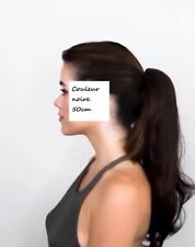 Sublime Queue de cheval à pince, Bouclée, couleur noire