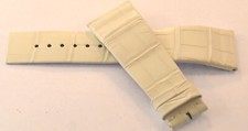 LEON HATOT WHITE WATCH BAND 25MM NEW WITHOUT TAGS