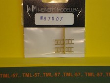 Détaillage WEINERT HO Laiton - Echelle d'accès tôle striée lg 6 mm - ref 8700-7