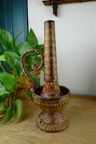 Bougeoir pied lampe - lampe, en
