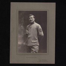 Photo ancienne collée sur carton / Militaire du 20ème Régiment d'Artillerie