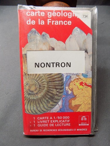Nontron carte géologique - nontron,