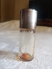 Flacon A Parfum Argent Massif Et Cristal Monnogramme