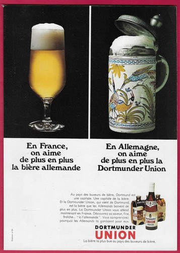 Publicité papier bière - -,