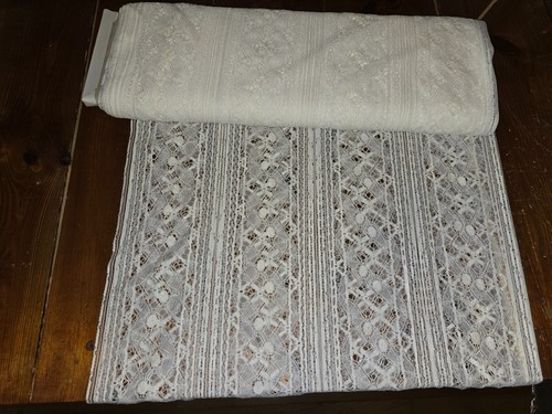 Tissu dentelle rosine - dentelle, x