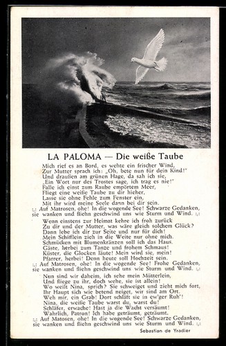 Paloma la colombe - ak,