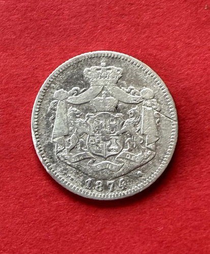 Monnaie lei 1874 roumanie - monnaie, 1
