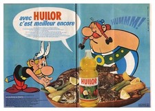 1967 DOCUMENT (ref LEP 4415)  PUB HUILOR POISSON ASTéRIX OBéLIX UDERZO 2pages