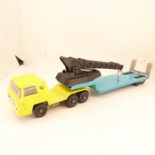 MAJORETTE - 1/100 - BERNARD - CAMION REMORQUE - SURBAISSEE - GRUE - CROCHET HS !