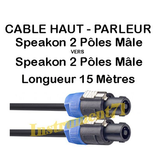 Câble haut parleur speakon - haut,