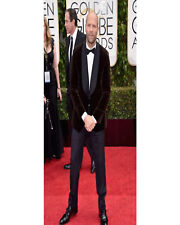 Hommes Marron Velours Blazer Manteau Veste Créateur Marié Mariage Casual Smoking