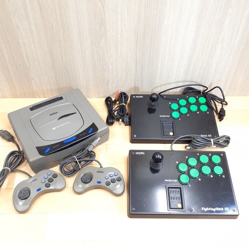 Console sega saturn japan gray - console,