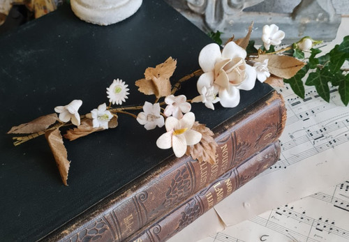 Ancienne fleurs biscuit - fleurs, en
