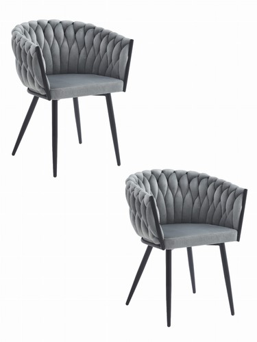 Fauteuil orion velours gris - fauteuil,